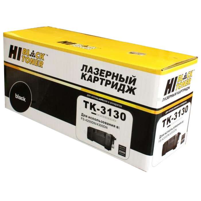 Картридж лазерный Hi-Black HB-TK-3130 (TK-3130), черный, 25000 страниц, совместимый, для Kyocera Ecosys FS-4200DN, FS-4300DN