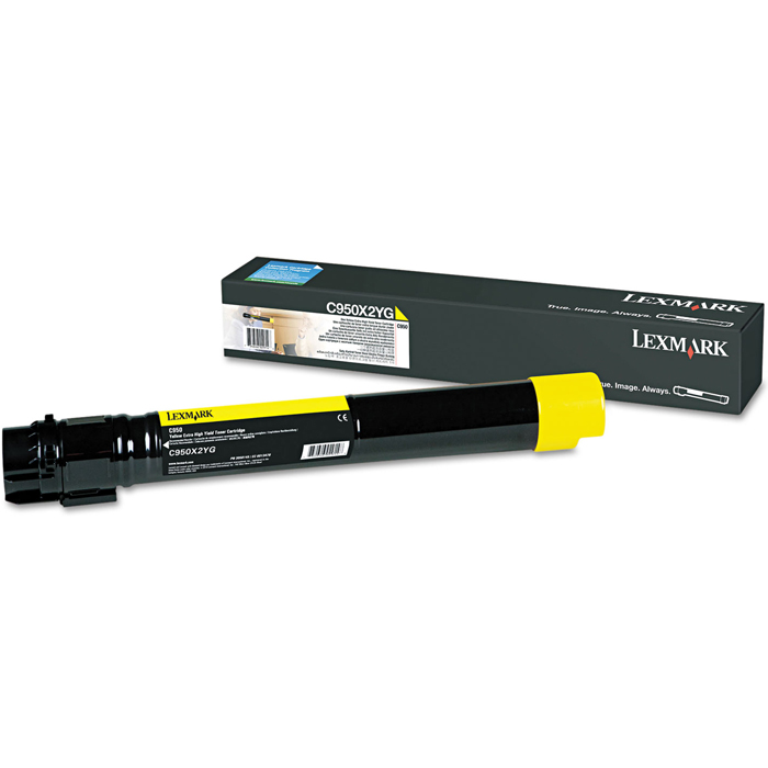 Картридж лазерный Lexmark C950X2YG, желтый, 1шт., 22000 страниц, оригинальный, для Lexmark C950de