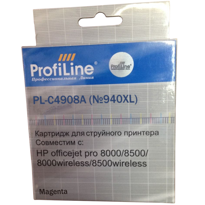 Картридж ProfiLine PL-C4908A №940XL для Officejet Pro 8000/8500, пигмент пурпурный