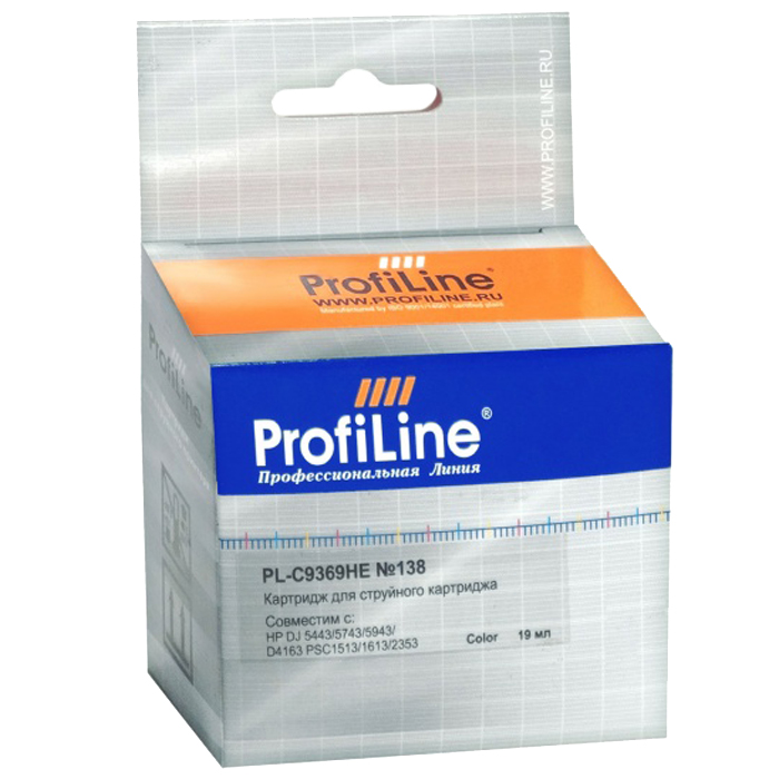 Картридж ProfiLine PL-C9369HE №138 для DJ 5443/5743/5943/D4163 PSC1513/1613/2353 Color