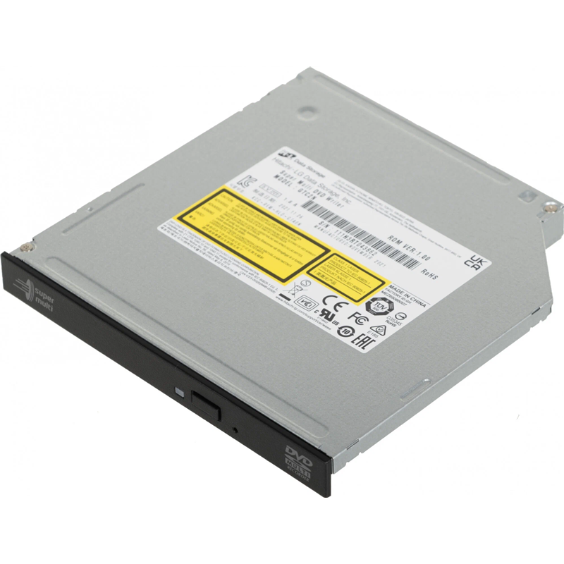Привод для ноутбука DVD-RW LG GTC2N, SATA, черный, OEM (GTC2N.CHLA10B)