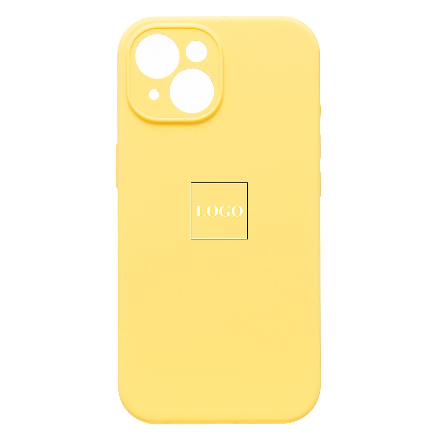 Чехол-накладка ORG Soft Touch с закрытой камерой для смартфона Apple iPhone 15, силикон, желтый (230160)