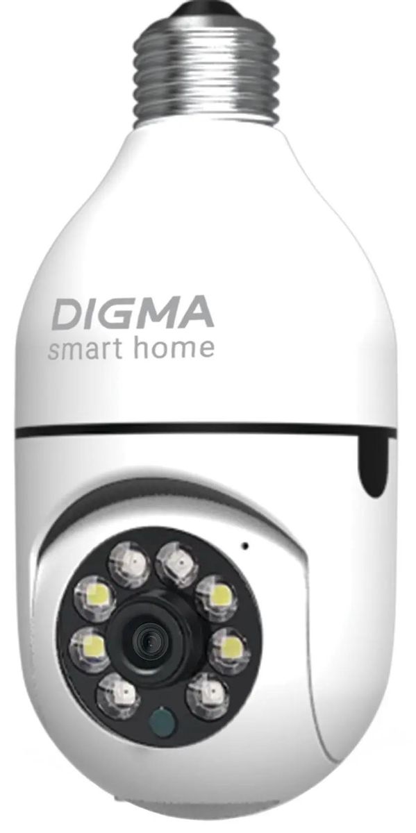 IP-камера DIGMA DiVision 301 3.6 мм, купольная, 3 Мпикс, CMOS, до 2304x1296, до 20 кадров/с, ИК подсветка 15м, WiFi, белый (DV301)