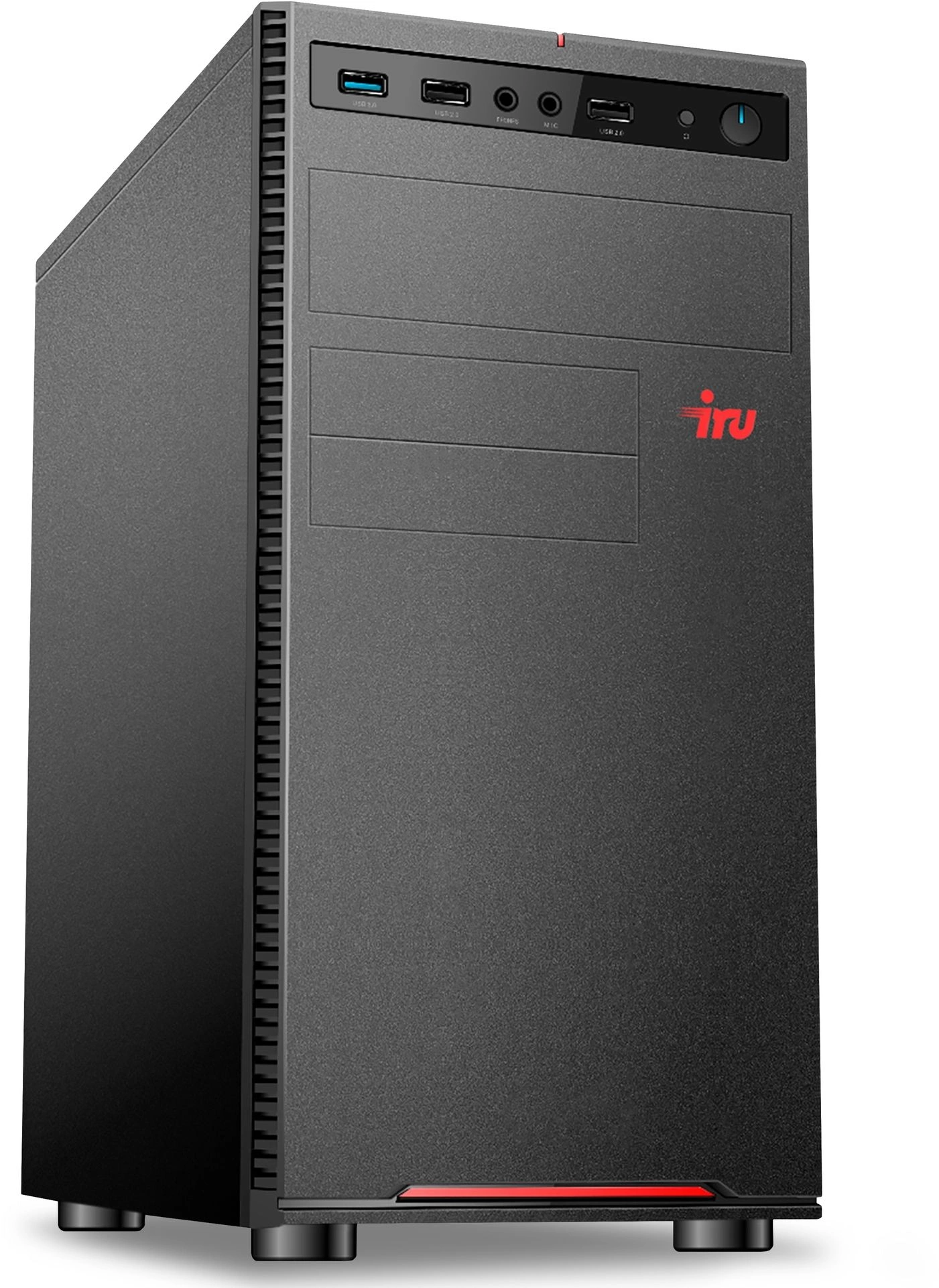 Системный блок IRU Home 310H6SE MT, Intel Core i3 13100 3.4 ГГц, 8Gb RAM, 256Gb SSD, без ОС, черный (2032024)