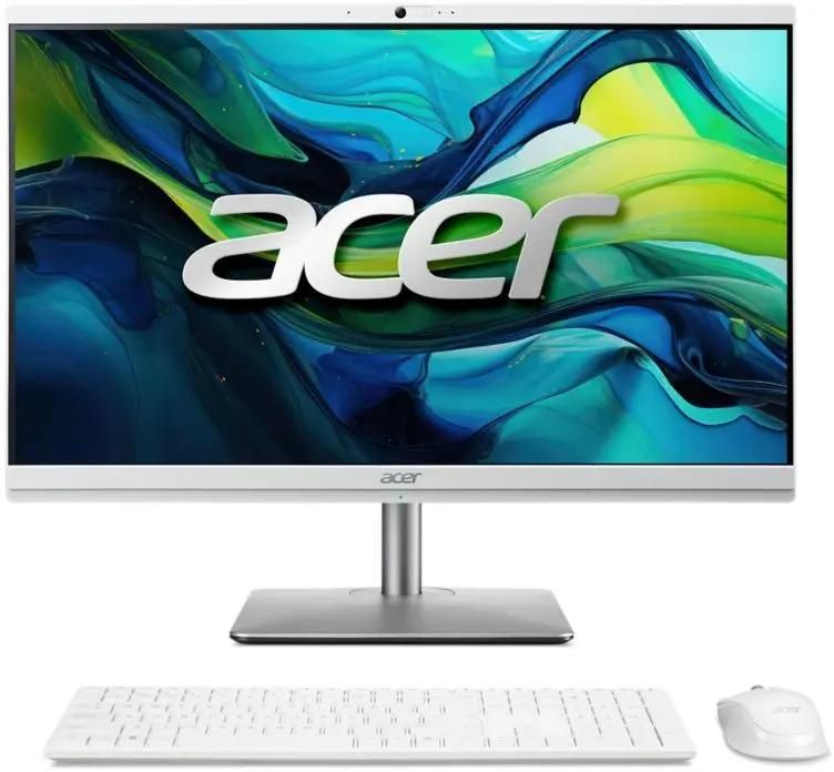   E2E4 Моноблок Acer Aspire C24-195ES 23.8 1920x1080, Intel Core Ultra 5 125U 1.3 ГГц, 16Gb RAM, 512Gb SSD, Intel Graphics, WiFi, BT, Cam, Eshell, серебристый, клавиатура, мышь (DQ.BM4CD.002)