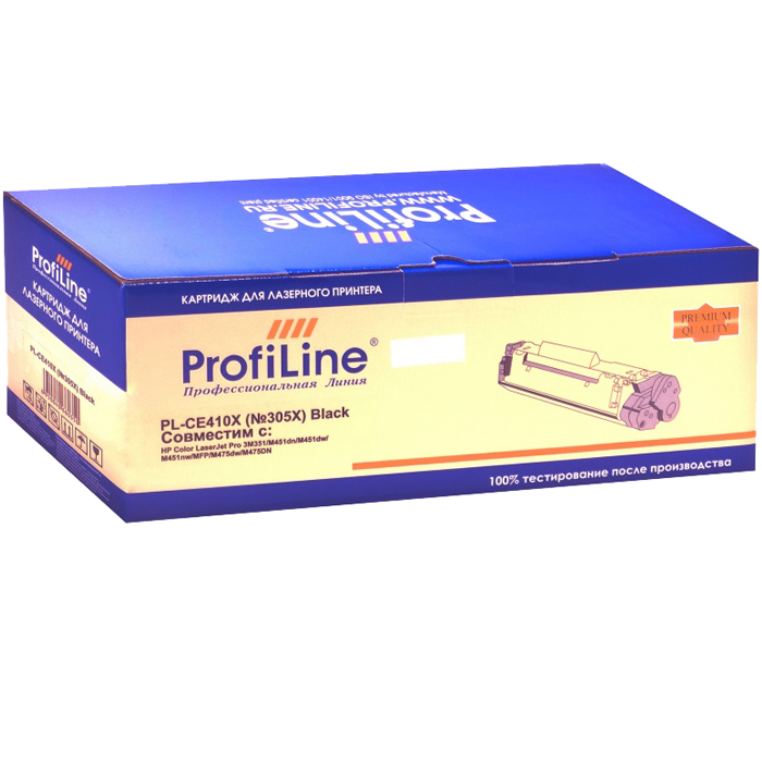 Картридж лазерный ProfiLine PL-CE410X ( №305X/CE410X), черный, 4000 страниц, совместимый, для CLJP 3M351/M451dn/M451dw/M451nw/MFP/M475dw/M475DN Black