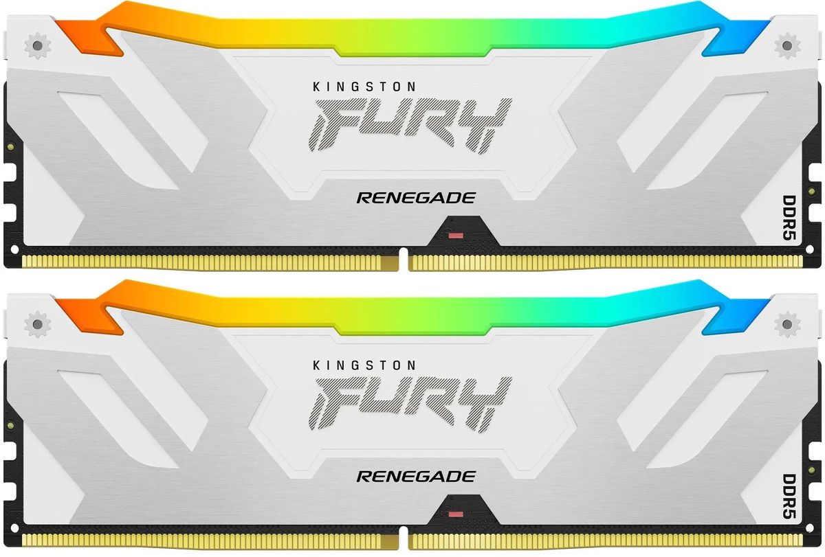 Комплект памяти DDR5 DIMM 32Gb (2x16Gb), 7600MHz, CL38, 1.45V, Kingston FURY Renegade (KF576C38RWAK2-32) Retail