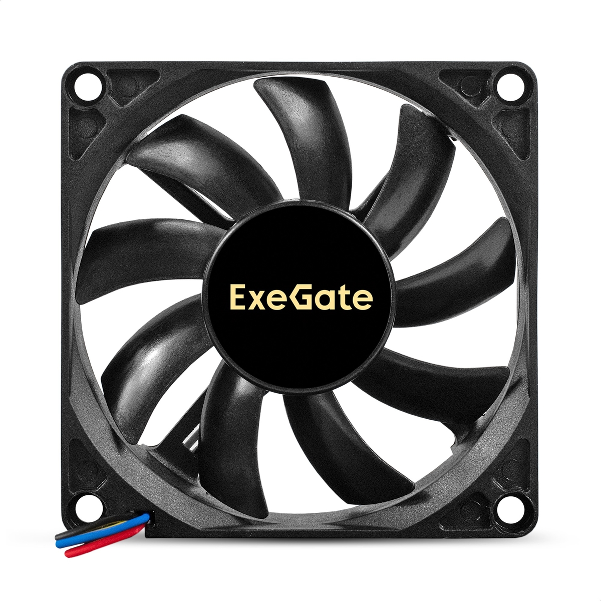 Вентилятор ExeGate ExtraSilent ES08015S2P, 80 мм, 1600rpm, 16.5 дБ, 2-pin, 1шт, черный (EX295233RUS)