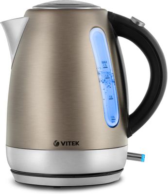 Чайник электрический VITEK VT-7025 1.7л. 2.2 кВт, пластик/металл, сталь (VT-7025)