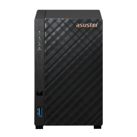 Сетевой накопитель (NAS) ASUSTOR DRIVESTOR 2 Lite (AS1102TL), 2x3.5 SATA3 HDD, 1x1 Гбит/с, 1xUSB 3.X, Realtek RTD1619B/4x1.7 ГГц, DDR4 1Gb, 65W, (AS1102TL)