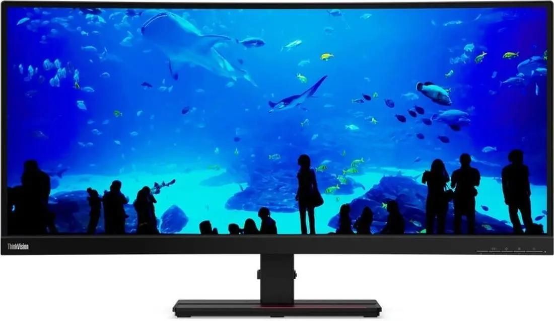 Монитор 34 Lenovo ThinkVision P34w-20 IPS, изогнутый, 3440x1440 (21:9), 300кд/м2, 6 мс, 178°/178°, HDMI, DisplayPort, USB Type-C, USB-Hub, черный (63F2RAT3UK)