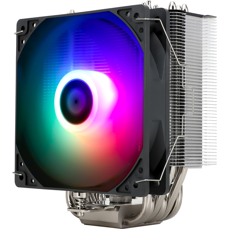 Кулер для процессора Thermalright Burst Assasin 120 ARGB для Socket/115x/1200/1700/1851/AM4/AM5, 120 мм, 1550rpm, 25.6 дБА, 4-pin PWM+3-pin 5V ARGB, Al+Cu, ARGB (BA120-ARGB)