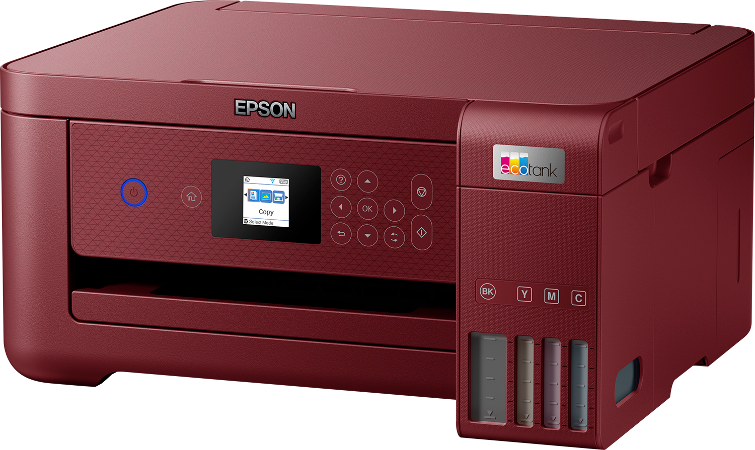 Струйные МФУ  E2E4 МФУ струйный Epson EcoTank L4267, A4, цветной, 10.5 стр/мин (A4 ч/б), 5 стр/мин (A4 цв.), 5760x1440dpi, СНПЧ, Wi-Fi, USB, красный (C11CJ63512)