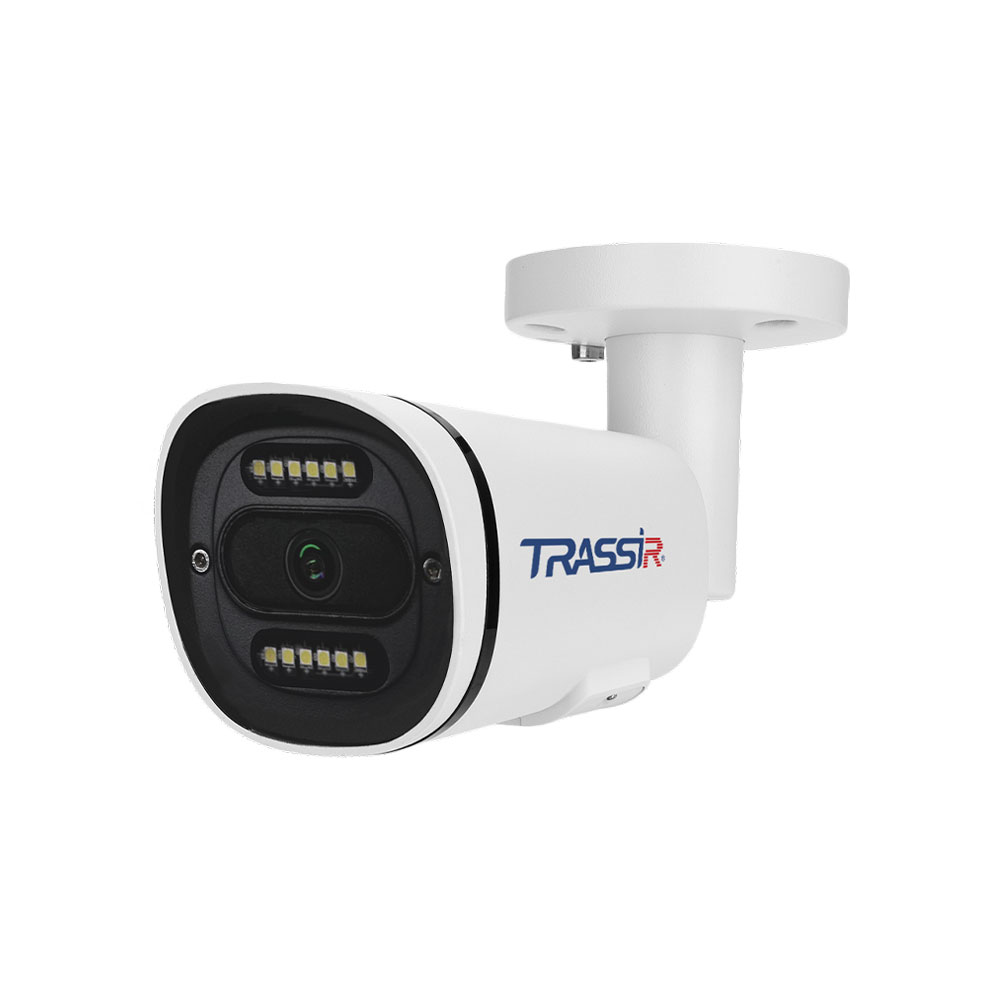 IP-камера Trassir TR-D2151CL3 v7 4.0 4 мм, уличная, цилиндрическая, 5 Мпикс, CMOS, до 2560×1920, до 25 кадров/с, LED подсветка 35м, POE, -40 °C/+60 °C, белый (TR-D2151CL3 v7 4.0)