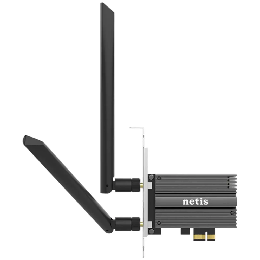 Адаптер Wi-Fi Netis F0, 802.11a/n/ac, 2.4 / 5 ГГц, до 1.78 Гбит/с, PCI-E, внешних антенн: 2x6 дБи (F0)