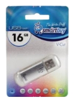 Флешка 16Gb USB 2.0 SmartBuy V-Cut V-Cut, черный (SB16GBVC-K)