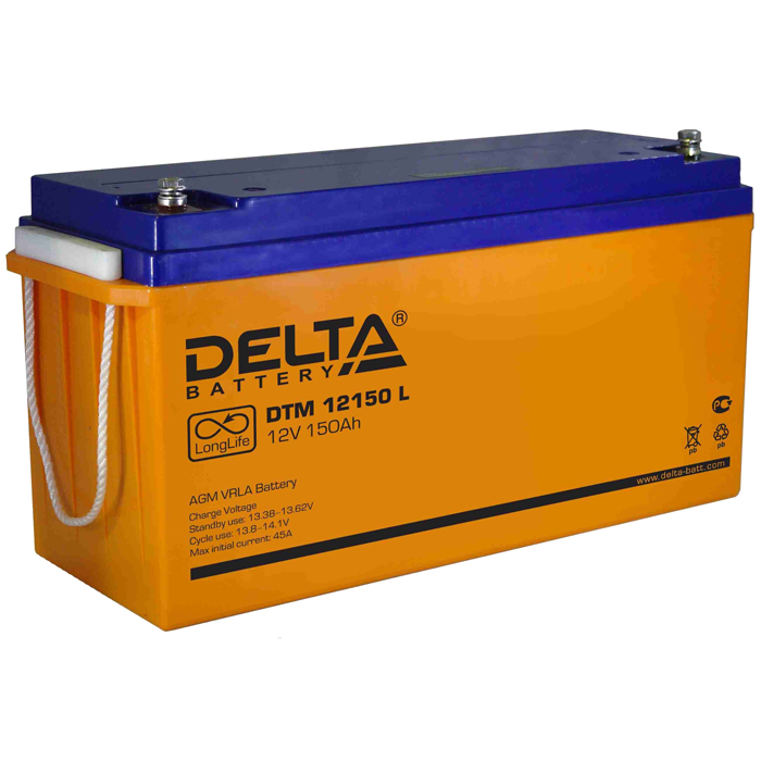 Аккумуляторная батарея для ИБП Delta DTM L DTM 12150 L, 12V, 150Ah