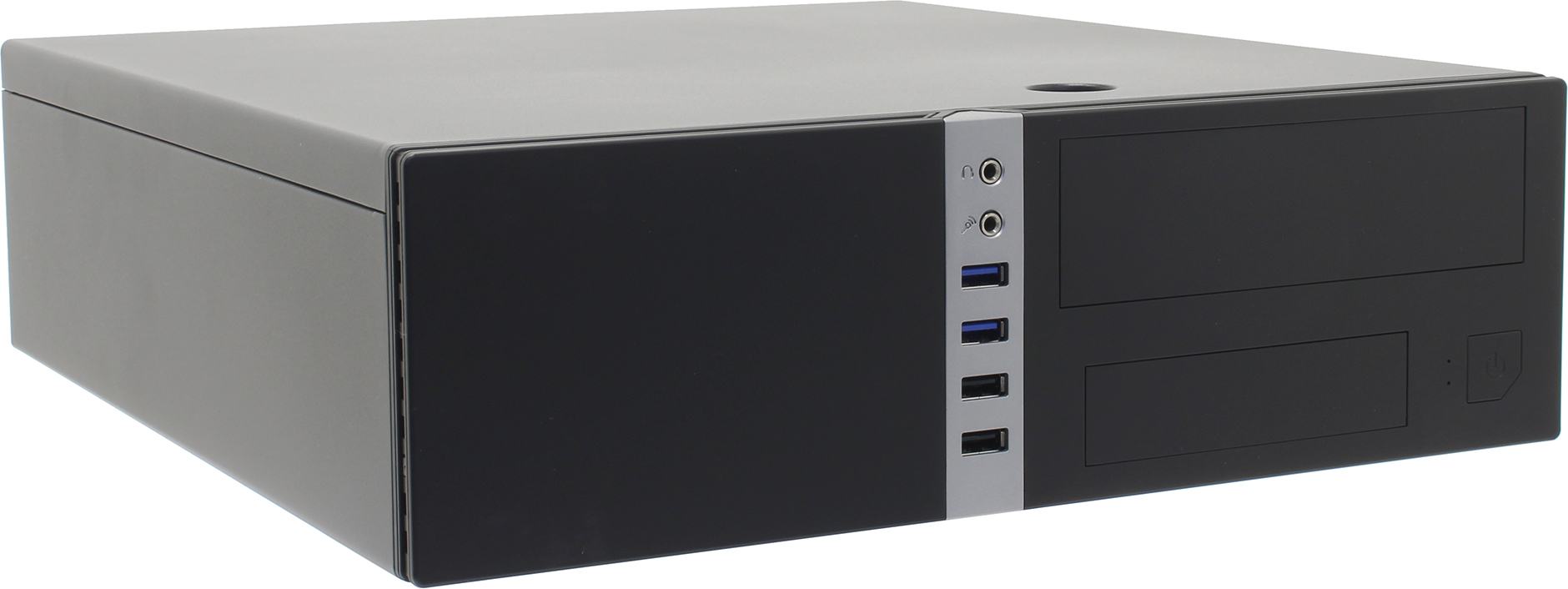 Корпус Foxline FL-203, mATX, Slim-Desktop, 2xUSB 3.0, черный, 300 Вт (FL-203-TFX300S)