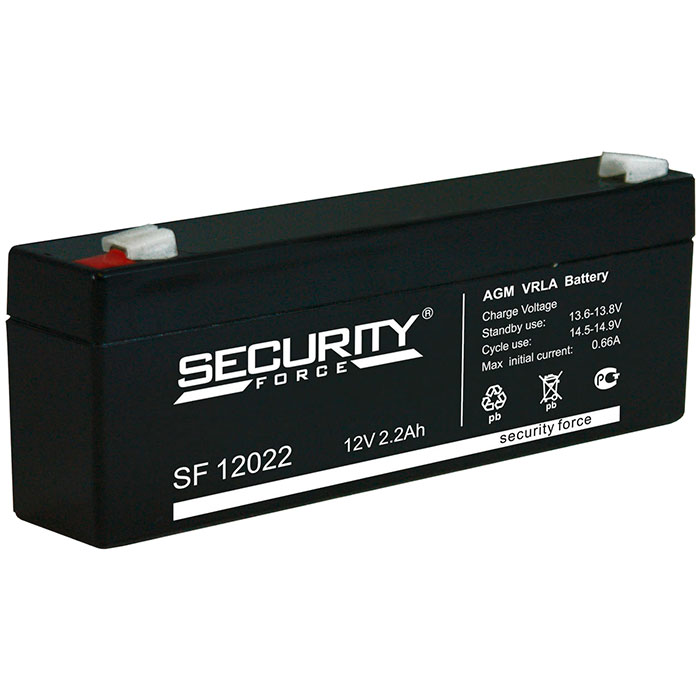 Аккумуляторная батарея для ОПС Security Force SF12022, 12V, 2.2Ah