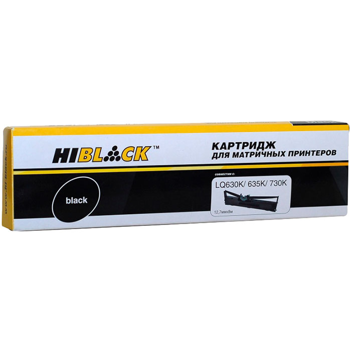 Картридж Hi-Black для Epson LQ-630 (8m), черный (LQ-630K/635K/730K)