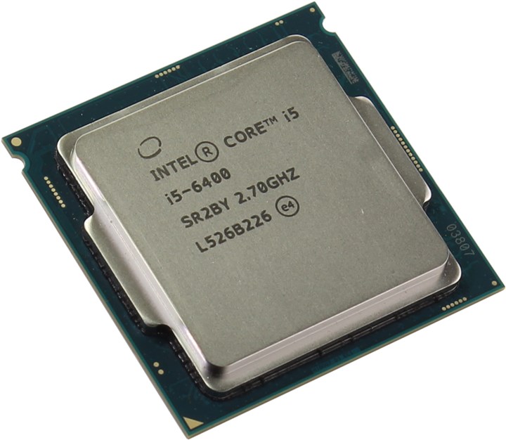 Процессор Intel Core i5-6400 Skylake (2015), 4C/4T, 2700MHz 6Mb TDP-65 Вт Socket1151 tray (OEM) (CM8066201920506SR2L7)