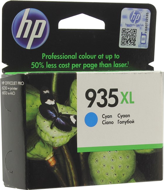 Картридж струйный HP 935XL (C2P24AE), голубой, оригинальный, ресурс 825 страниц для HP HP Officejet Pro 6830 / 6230