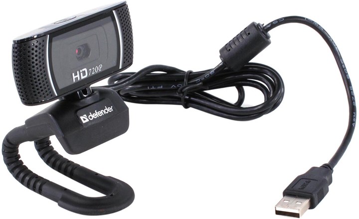 Вебкамера Defender G-Lens 2597, 2 MP, 1280x720, встроенный микрофон, USB 2.0, черный (63197)