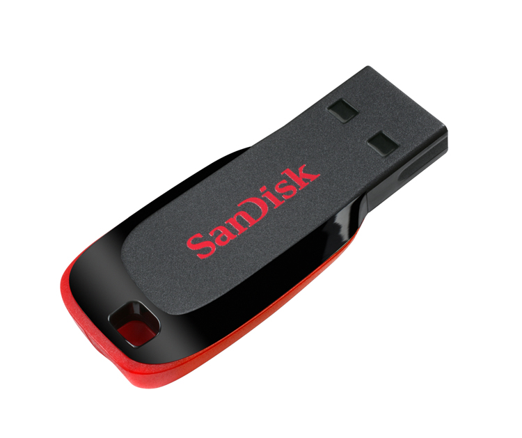 Флешка 32Gb USB 2.0 Sandisk Cruzer Cruzer Blade, черный/красный (SDCZ50-032G-B35)