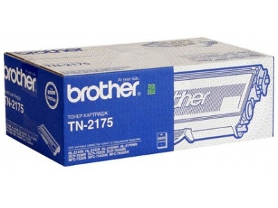 Картридж лазерный Brother TN-2175, черный, 2600 страниц, оригинальный для Brother HL-2140R, HL-2142R, HL-2150NR, HL-2170WR, DCP-7030R, DCP-7032R, DCP-7040R, DCP-7045NR, MFC-7320R, MFC-7440NR, MFC-7840WR