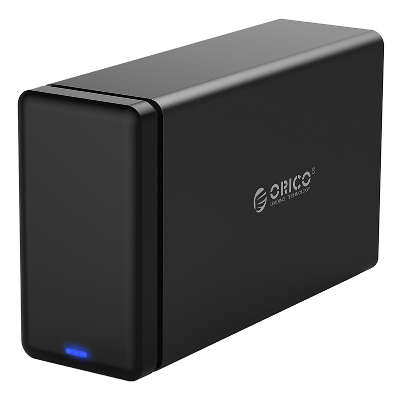 Внешний бокс Orico NS200C3, 2x 3.5, черный (NS200C3-BK)