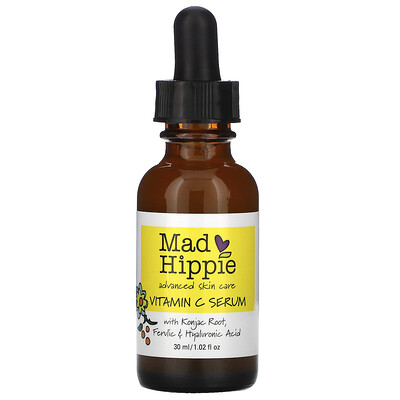 Mad Hippie Skin Care Products сыворотка с витамином С, 8 активных ингредиентов, 30 мл (1,02 жидк. унции)
