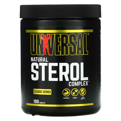 Universal Nutrition Natural Sterol Complex, Classic Series, 180 Tablets