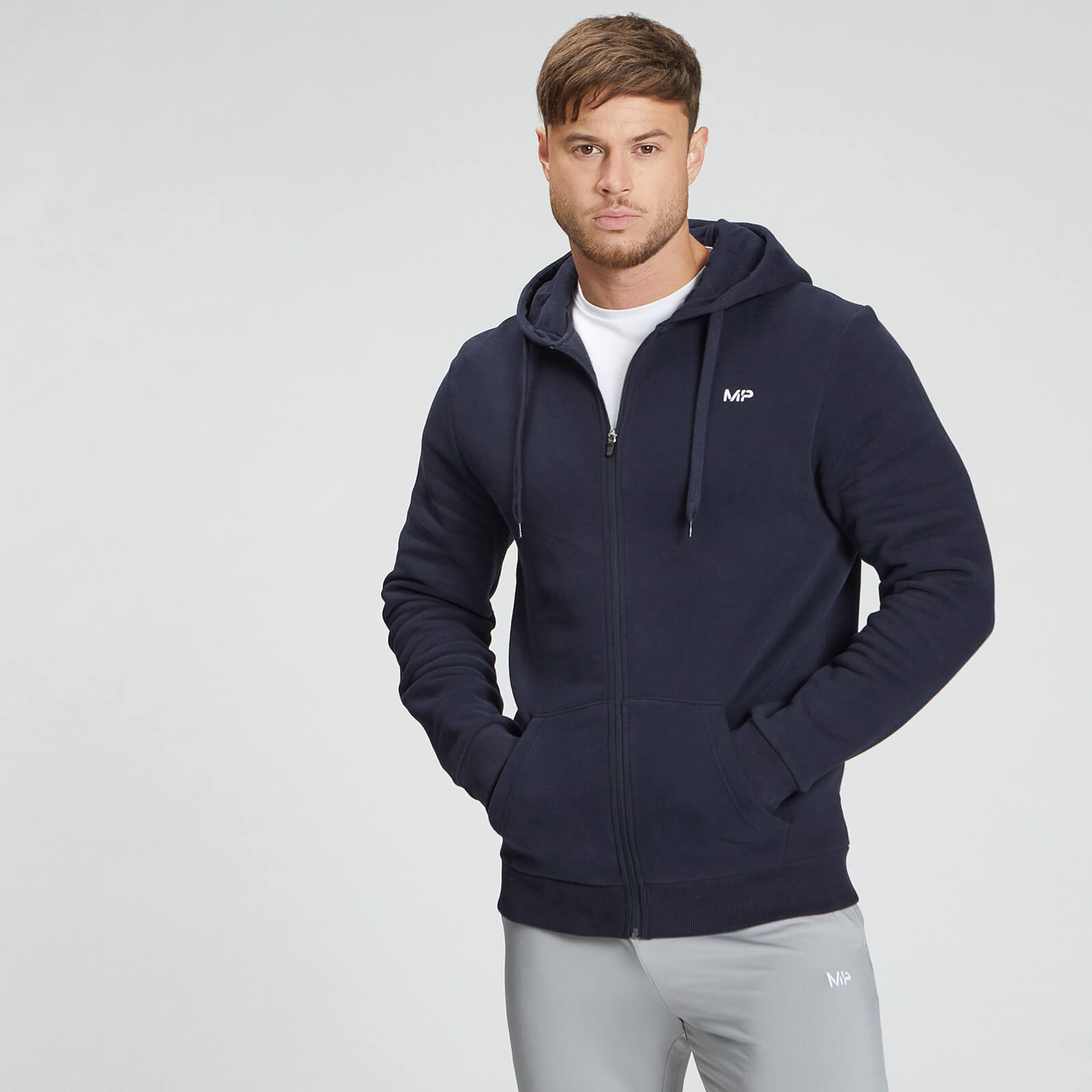 MP Men's Zip Up Hoodie - Navy - XL