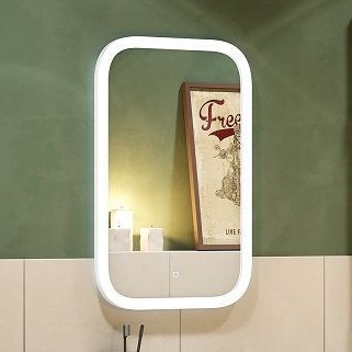 Зеркало Art&Max Bianchi 40x70 с подсветкой AM-Bianchi-400-700-DS-F