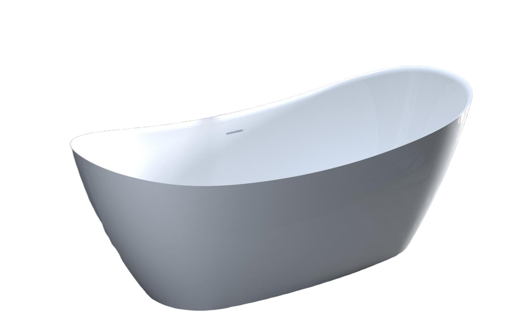 Ванна из искусственного камня Salini Noemi 170х75 S-Sense, белая глянцевая 101712G