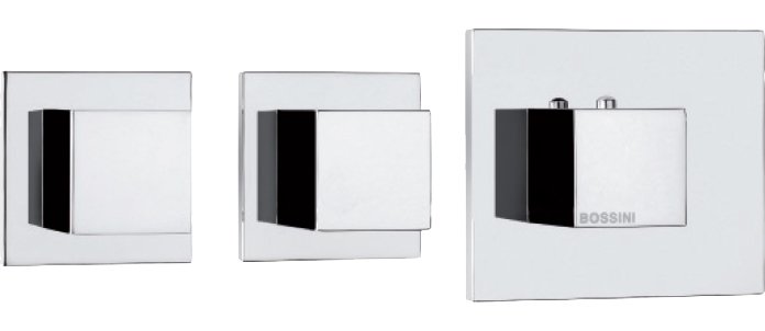 Термостат Bossini Cube 2 Outlets LP Z032203 для ванны с душем, хром Z032203.030