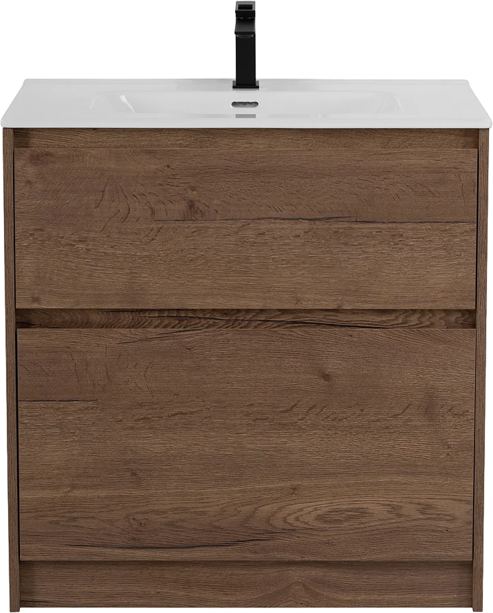Тумба для комплекта BelBagno Kraft 39 80 напольная, rovere tabacco KRAFT39-800/390-2C-PIA-RT