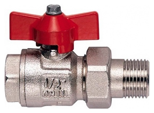Запорная арматура Шаровый кран Itap 098 Ideal 1 1/4 нар-вн, накидная гайка, ручка бабочка /26753