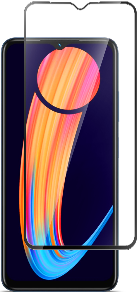 Стекло защитное для Infinix HOT 30i Черная рамка