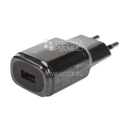   Sidex Сетевое зарядное устройство, адаптер 1хUSB, 1.8А + кабель microUSB (0L-00029371) (черный) - Сетевое зарядное устройство