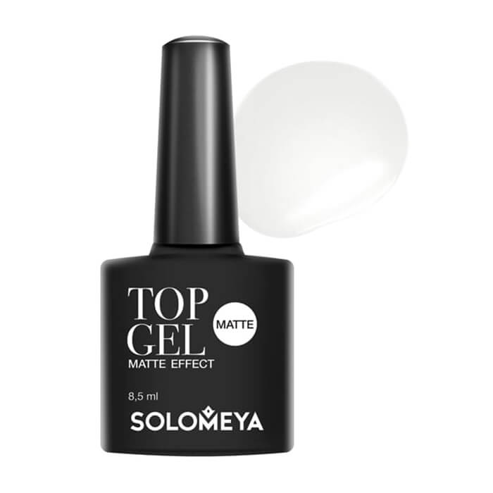 Лак Верхнее гелевое покрытие для ногтей Solomeya Top Gel Matte Effect SМTG