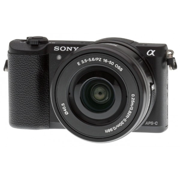 Фотоаппарат Sony Alpha A5100 Kit SEL-P1650+ Sel55210 Black/Silver/White со сменной оптикой