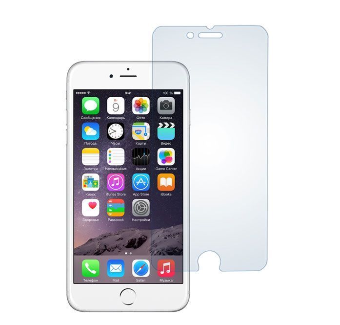  Защитное стекло 2,5D 0,33 мм Mocoll + пленка задняя для iPhone 6, 6s (Глянцевое)