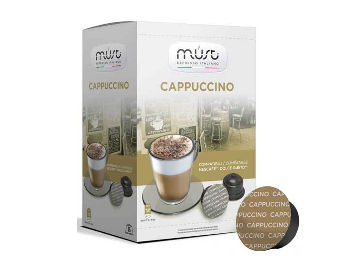 Кофе в капсулах Must Cappucino, 16 капсул для кофемашин Dolce Gusto (Маст)