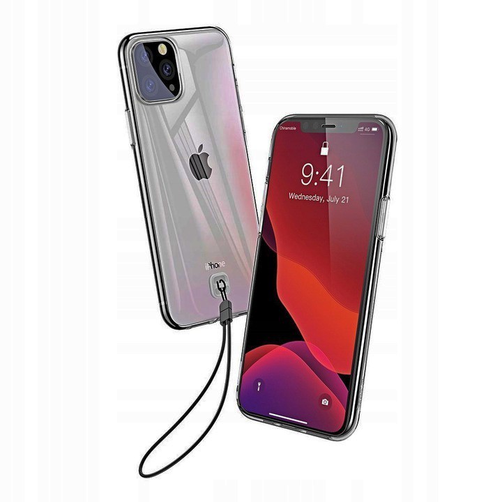 Чехлы для iPhone 11 Pro  Чехолер Чехол TPU Baseus Transparent Key для iPhone 11 Pro (Прозрачный Черный)