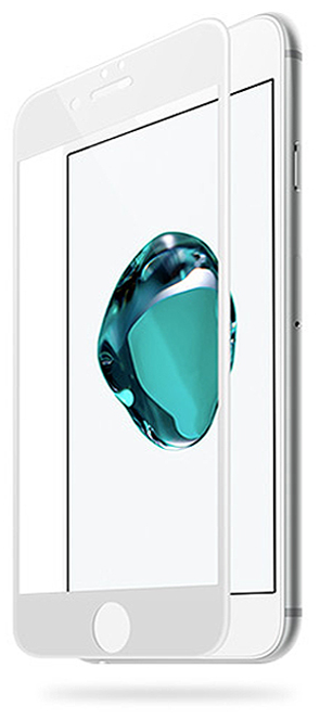   Чехолер Защитное стекло 2,5D 0.3mm 9H Baseus Full cover series для iPhone 6, 6s (Серебро)