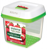 Контейнер для продуктов Sistema FreshWorks 1,5 л Green (53110)