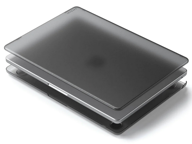   Pleer Аксессуар Чехол Satechi для APPLE Macbook Air M2 Eco Hardshell Dark Transparent ST-MBAM2DR