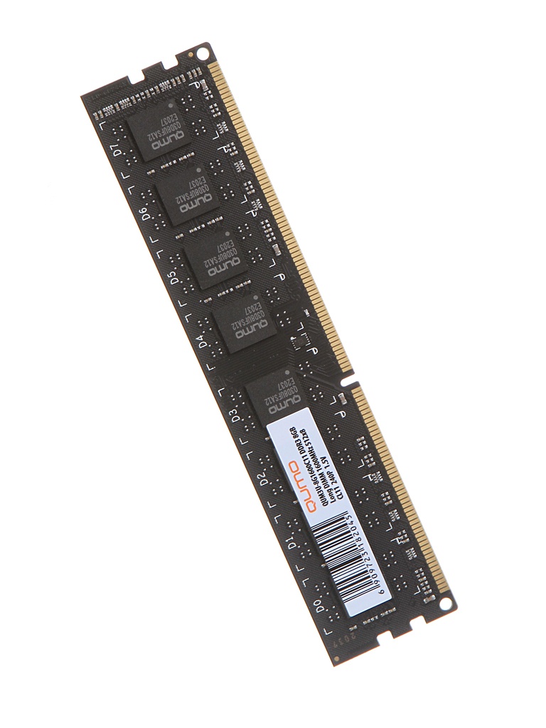  Pleer Модуль памяти Qumo DDR3 DIMM 1600MHz PC3-12800 8Gb QUM3U-8G1600C11R