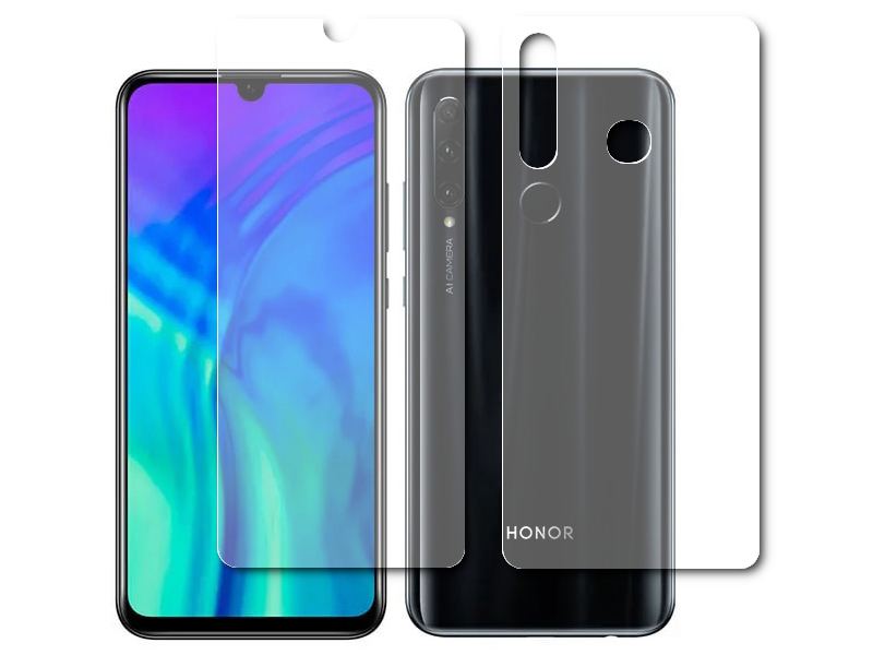 Гидрогелевая пленка LuxCase для Honor 20i 0.14mm Front and Back Transparent 86956